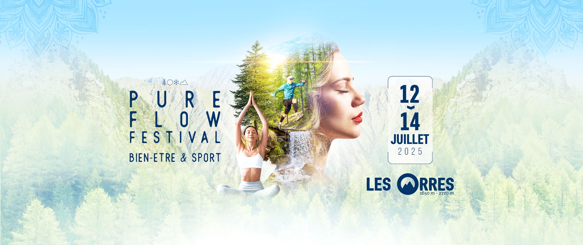 Festival Pure flow, sport et bien etre aux Orres, Hautes-Alpes