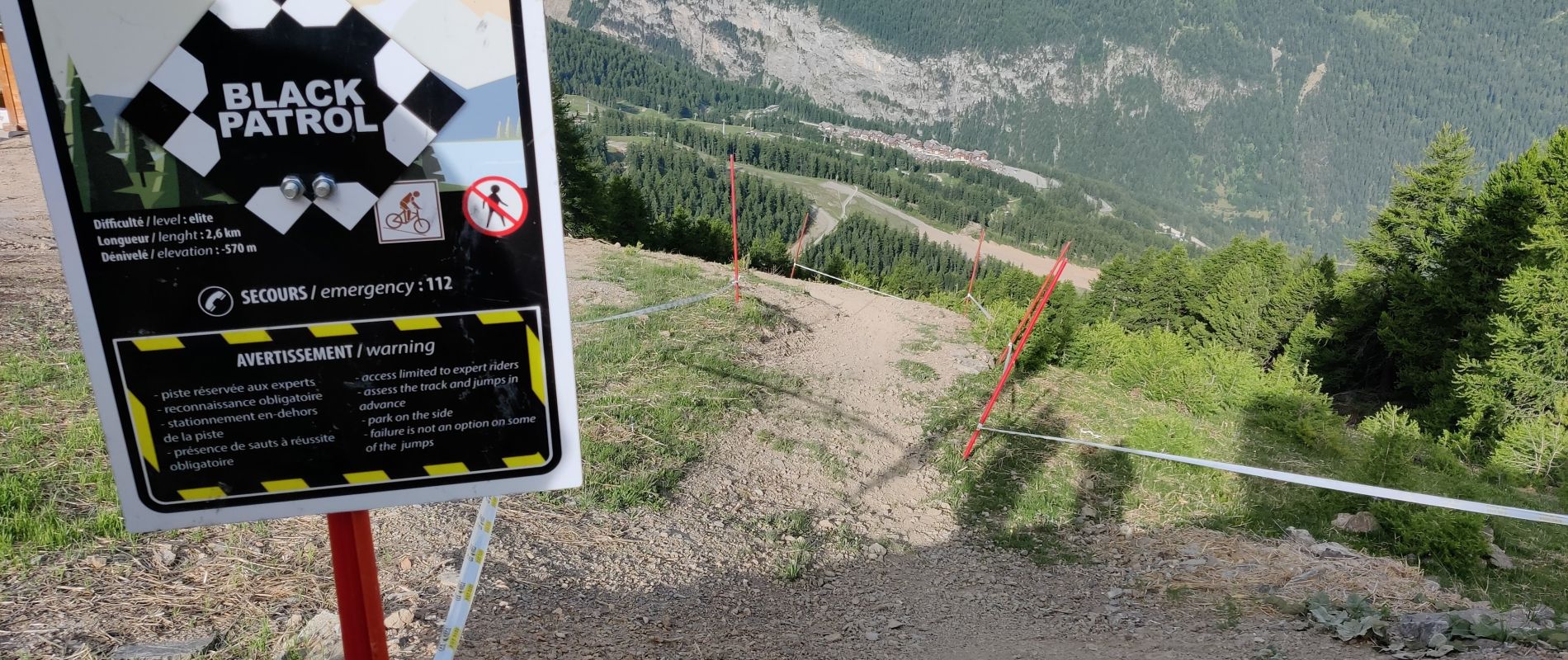 Piste Black Patrol - Les Orres Bike Park VTT DH Hautes-Alpes