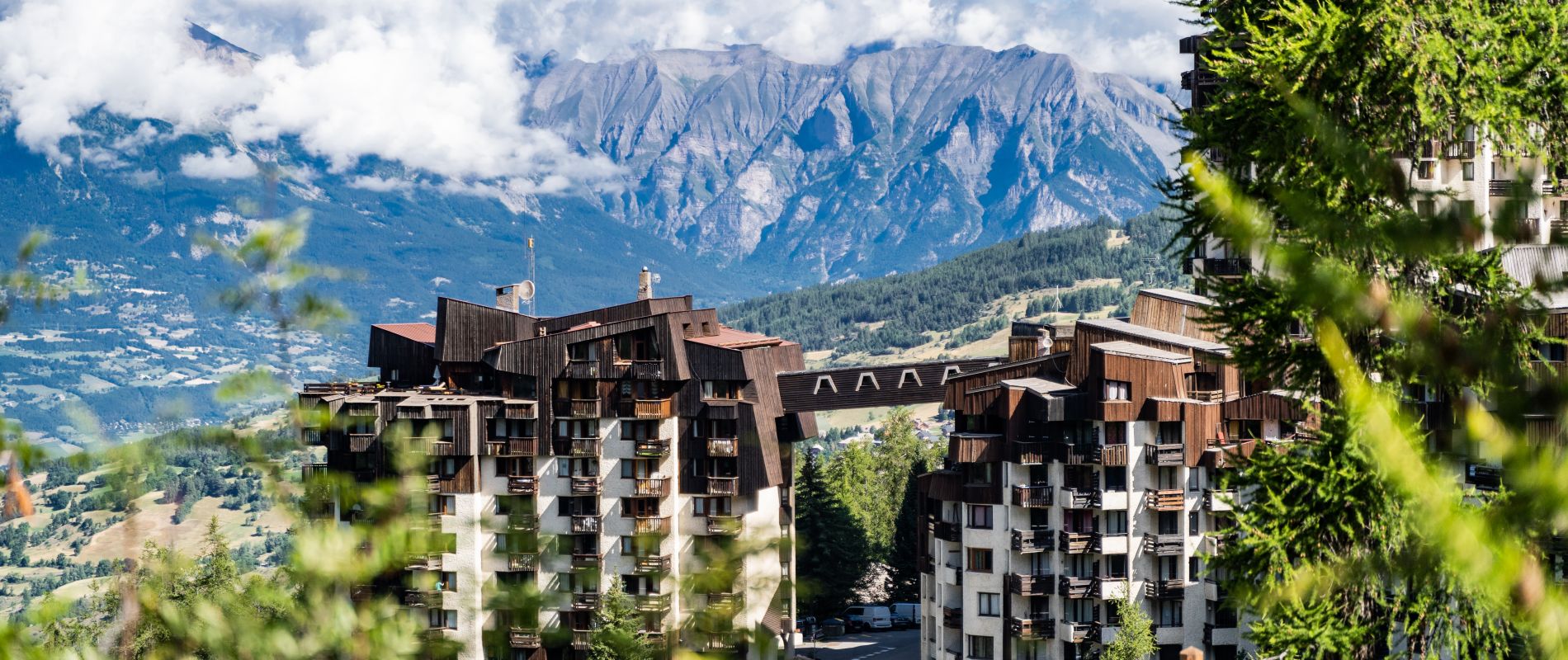 Vue sur la station des Orres